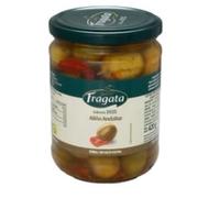 Fragata - Olives Vertes "Verdiales" à l'Andalouse (Recette Traditionnelle) Lot de 3 Bocaux en Verre (Poids Égoutté 250 g par unité) - Saveur Authentique du Sud