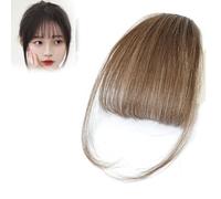 Fragelles Clip in Bangs, Fragelles Hair Bangs, Clip on Bangs, Human Hair Bangs Clip on, Clip in Human Hair Bangs, 3D Clip in Bangs (Light Brown)