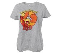 Fraggle Rock Officiellement sous Licence Red - Fragggrrrl Power T-Shirt pour Femmes (Gris-Heather), Medium