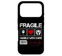 Fragile Handle with Care Graphic Cool Designs, Love Care Coque pour iPhone 17 Pro