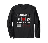 Fragile Handle with Care Graphic Cool Designs, Love Care Manche Longue