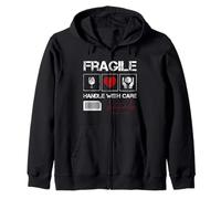Fragile Handle with Care Graphic Cool Designs, Love Care Sweat à Capuche