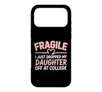 Fragile, Je Viens de déposer ma Fille à l'université Heart Love Coque pour iPhone 17 Pro Max