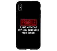 Fragile, Je Viens de Voir Mon Fils Terminer Ses études Secondaires Coque pour iPhone XS Max