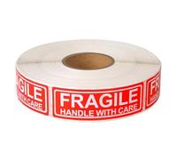 Fragile Shipping Stickers - Handle with Care Labels | Adhesive Warning Tags with Strong Grip, Packaging Labels for Boxes, Retail Business Supplies for Home Warehouse Artwork Glassware