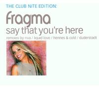 Fragma - Say That You're-Edition [Import]