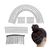 Fragmented Hair Invisible Fixer Comb - Polyvalent Invisible U Pin Haiir Side Combs, Flexible Haiir Updo Styling Tool, Decorative Hairr Accessoires, Hair Combs For Women Accessories