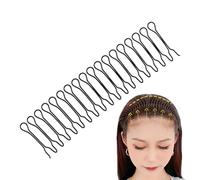 Fragmented Hair Invisible Fixer Comb - U Pin Stretchable Side Comb, Hidden Grip Styling Tool | Flexible Hair Holder Accessory, Secure Flyaway Control Device, Lightweight Scalp Friendly Design, Elegant