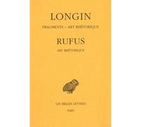 Fragments. Art rhétorique - Rufus - Belles Lettres - broché - Essai