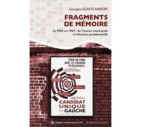 Fragments de mémoire - Georges Gontcharoff - Du Croquant - broché - Essai