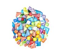 Fragments de Verre Cristal pour Mosaïque Diy, Décor Créatif Maison | Matériau en Verre, Bords Arrondis et Surface Lisse, pour Figurines et Cadres Photo