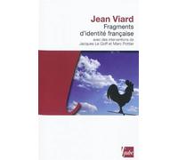 Fragments d'identite francaise - Jean Viard - L'aube Eds De - broché - Essai