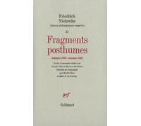 Fragments posthumes (automne 1884 - automne 1885)