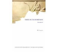 Fragments - Timée de Tauroménion - Belles Lettres - broché - Essai
