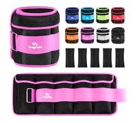 Fragraim Poids Cheville Ajustables, Poids Poignet, Leste Cheville 1-2 KG par Paire avec Poids Amovible pour Le Jogging, la Gymnastique, L'aérobic, la Thérapie Physique