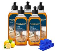 Fragrance Cleaning Care Solution 5 en 1, Floor Cleaner, 5 en 1, nettoyant pour sols en bois, nettoyant pour sols en bois, vernis et restaurateur pour une brillance durable (5, 100 ml)