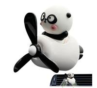 Fragrance de voiture - ABS PVC 5,2 x 5,3 x 6 cm | Diffuseur de parfum de sortie d'air Panda Cartoon Panda Pilot | Aromatherapy Car Air Freshener For Men Women Intérieur Bedroom Living Room Toilet Use