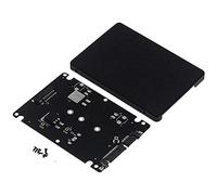 Frahou Boîtier adaptateur M.2 NGFF vers 2,5 SATA SSD/MSATA vers SATA pour adaptateur PC M2 + socket de bureau M NGFF)