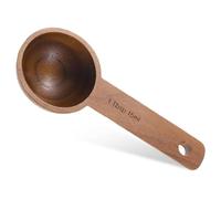 Frahou Cuillère à Café en Bois de Noyer pour Bocaux, Cuillère à Café pour Café Moulu, Cuillère à Soupe Faite à la Main, Cuillère Doseuse pour Grains de Café.