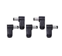 Frahou DC in-Line Plug Socket Jack Connecteur Mâle à Angle Droit Plug 2.1Mm 5Pcs