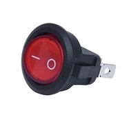 Frahou Interrupteur à bascule bipolaire ON OFF rouge 3 broches 220 V