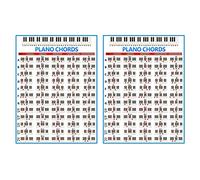 Frahou Lot de 2 affiches d'exercices pour piano - 88 touches