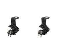 Frahou Lot de 2 antennes mobiles CB pour voiture, support de rétroviseur, pare-chocs, barres de toit, de mât, support fixe pour voiture, radio CB, VHF, UHF