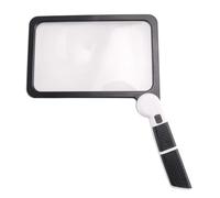 Frahou Loupe grossissante 5 fois avec éclairage pour la lecture, avec 48 lumières LED