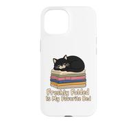 Fraîchement plié est Mon Chat préféré Coque pour iPhone 15