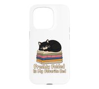 Fraîchement plié est Mon Chat préféré Coque pour iPhone 15 Pro
