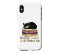 Fraîchement plié est Mon Chat préféré Coque pour iPhone X/XS