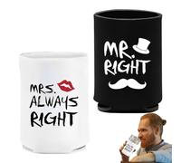 Fraîcheur en néoprène - matériau de combinaison rembourrée, enveloppe de bouteille non glissante | Un accessoire élégant pour les couples, un détenteur de boissons protecteur pour les fêtes, le campin