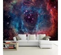 Frais Beau Rêveur Fantaisie Étoiles Univers Papier Peint 3D Installation Facile Intissé Tapisserie Bureau Salon Canapé Chambre Décoration Murale-250cm×170cm