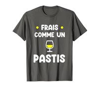 Frais comme Un Pastis Humour Alcool apéro T-Shirt, Homme, Asphalte, S