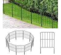 Frais De Chien Barrier Garden Fee, 10/20/30/50 Pack Dog Digging Fee Hauteur De La Barrière 24in Iron Garden Fee, Black, 50pack