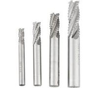 Fraisage Cnc Peu De Routeur 4 Flûtes Haute Vitesse Acier Gravure Machine M6 / M8 / M10 4Pcs G