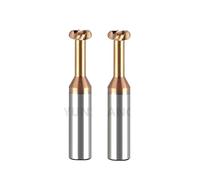 fraisage de fente en T Fraises à fente en T, rayon d'angle de Type T, fraise en bout R0.5/0.75/1/2/3 for l'usinage des rainures en aluminium, outil en carbure D3-D20(D4xR0.75x1.5Hx50L)