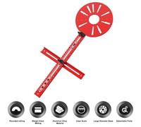 Fraisage réglable pour le travail du bois pour compas, rail de guidage avec support à fentes multi-trous et double échelle pour des applications de coupe circulaire précises