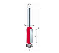 Fraise 8 mm à ébarber avec roulement supérieur Ø 9.53 / h 6.35 FREUD