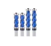 Fraise à affleurer 12 mm (queue de 1/2") en carbure monobloc, à double roulement à billes et à spirale, for fraiseuse CNC à bois(12.7mmx44.5mm)