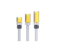 Fraise à affleurer avec gabarit et queue de 6 mm for le travail du bois(6x12.7x11.9mm)