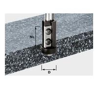 Fraise à affleurer avec plaquettes de rechange HW queue de 12mm FESTOOL HW S12 D21/30WM - 491120 G