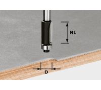 Fraise à affleurer HW avec queue de 8mm FESTOOL HW S8 D12,7/NL25 - 491027