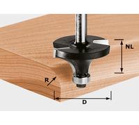 Fraise à arrondir Festool HW S8 D22.7/R5 KL (491012) pour OF 900, OF 1000, OF 1010, OF 1010 R, OF 1400, OF 2000, OF 2200