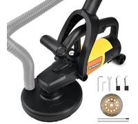 Fraise à béton 3800 W avec longue poignée, fraise à rénover avec meule diamantée (180 mm) et capot d'aspiration | pour mur et béton | 6 vitesses réglables | max. 6000 tr/m | fraise de nettoyage pour