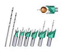 Fraise À Billes En Acier Au Tungstène | 6 Outils de Fraisage | 2 Pièces Fraises à Perles en Bois Défonceuse | Pour Le Travail Du Bois, La Fabrication De Bijoux, La Création De Colliers, La