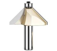Fraise à biseau professionnelle à 45 degrés - Acier tungstène, tiges 1/4" et 1/2" for le travail du bois et le fraisage CNC(1/4 * 1/4)