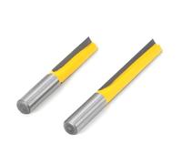 Fraise à bois 1/2 pièces de 12 mm avec tige de 12 mm - Longue mèche de nettoyage du fond - Foret de gravure solide - Outils de travail du bois - Fraise CNC - Fraise à fraiser - Fraise à défoncer (12,7