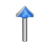 Fraise à bois 3D en V de 6 mm, 1 pièce, for routeur MDF, 60, 90, 120, 150 degrés(6x22x60)