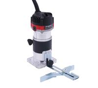 Fraise à bois, défonceuse électrique, 800 W, fraise à bordure, 6,35 mm, coupe-bois électrique, 30 000 tr/min, pour fraisage de bordures, fraisage de rainure, coupe, perçage